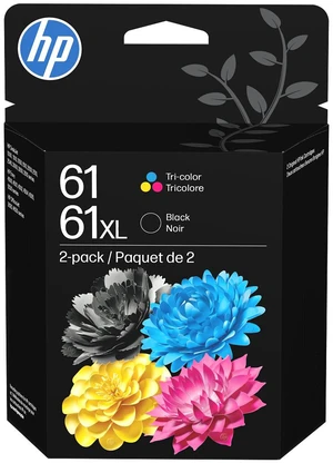 HP 61XL 2-pack High Yield Black/Tri-color Original Ink Cartridges, 1 Black (~360 HP 61XL 2-pack High Yield Black/Tri-color Original Ink Cartridges, 1 Black (~360