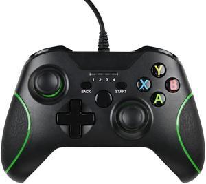 Xbox One Wired Controller, Zamia Wired Xbox One Gaming Controller USB Gamepad Joypad Controller with Dual-Vibration for Xbox One/S/X/PC with Windows 7/8/10 (Black)