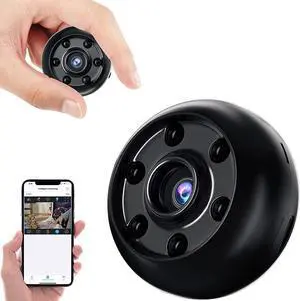 Mini Spy Camera Wireless Hidden WiFi Spy Camera Hidden Cameras HD 1080P Small Camera with Motion Detection Spy Cameras for Home Security and Outdoor Nanny Cam