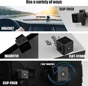 Mini Spy Camera Wireless Hidden Camera No WiFi Portable Small Camera with Motion Detection and Night Vision Nanny Cam for Home Security Pet Camera for Cat/Cop cam