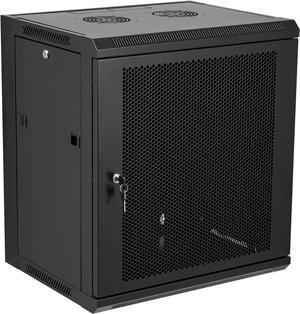 12U Wall Mount Server Cabinet Network Rack Vented Enclosure Locking Door