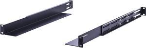1U 4-Post Server Rack Rail, 20.2-32 Inch Adjustable Depth - 110lbs Capacity