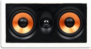 M-6C 2-Way in-Ceiling Round Speaker, 7.6" Cutout Diameter, Whole House Audio, Home Theater, Indoor or Covered Outdoor, 6.5" Woofer, 1" Tweeter, White, Paintable, Each