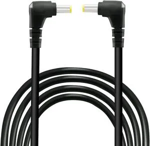 2 PCS DC 5.5MM x 2.5MM 90 Degree Male to Male Plug Cable, 18AWG Right Angle DC5525 Power Cable Extension Cord for Strip Lihgt,CCTV,Monitors,etc(2m) 2 PCS DC 5.5MM x 2.5MM 90 Degree Male to Male Plug Cable, 18AWG Right Angle DC5525 Power Cable Extension Cord for Strip Lihgt,CCTV,Monitors,etc(2m)