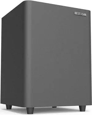 BESTISAN 6.5 Subwoofer, Powered Home Audio Sub woofer with Deep Bass in Compact Design, for Studio and Home Theater, Black,SW65C
