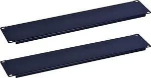 2U Blank Rack Mount Panel Spacer for 19in Server Rack Enclosure or Network Cabinet  2 Pack