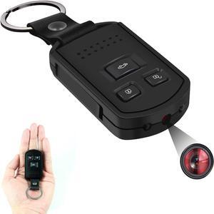 Spy Camera Hidden Camera HD 1080P Indoor Home Security Mini Spy Camera Car Keychain Portable Video Recording Nanny Cam with Night Vision Motion Detection Gravity Sensor for Home Office Outdoor