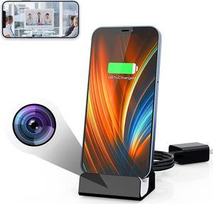 Hidden Cameras with iPhone Charger, LIZVIE 1080P Spy Mini Nanny WiFi Secret Stealth Cam Video Recording for Home Surveillance