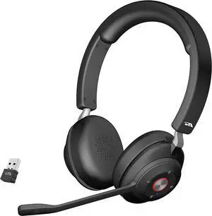 CA Essential Bluetooth Headset (HS-2000BT)  Professional Wireless Headset Optimized for UC Platforms, ANC & ENC technology Ensure Quality Audio for Calls & Music, Earcup Controls, Comable