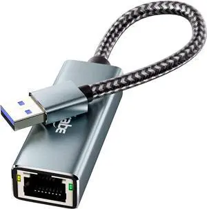fairikabe USB 3.0 to Ethernet Adapter, USB 3.0 to RJ45 Gigabit NIC Network Adapter, USB Computer LAN Card Adapter for Laptop, Nintendo Switch, PC, MacOS, Linux, Windows