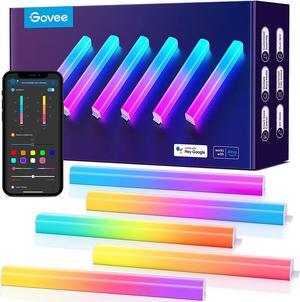 Glide Wall Lights, RGBIC LED Lights, Smart Gaming Lights Works with Alexa and Google Assistant, RGB Light Bar, LED Wall Lights for Bedroom, 2 Panels Set (3 Sections/Panel)