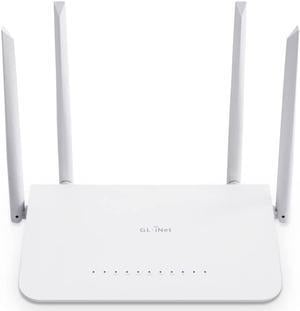 GL.iNet GL-SF1200  AC1200, 4 Gigabit Ethernet Ports Router, 300Mbps+837Mbps Wi-Fi, 128MB RAM, 16MB Nor Flash, OpenVPN & WireGuard Pre-Installed, with Power Adapter & Cables