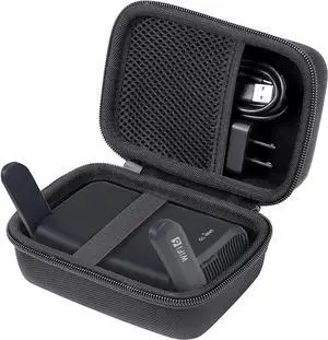 Aenllosi for GL.iNet GL-AXT1800 (Slate AX)/GL-MT3000 (Beryl AX)/GL-A1300/GL-SFT1200 Travel Router Hard Case, Black (Case Only)