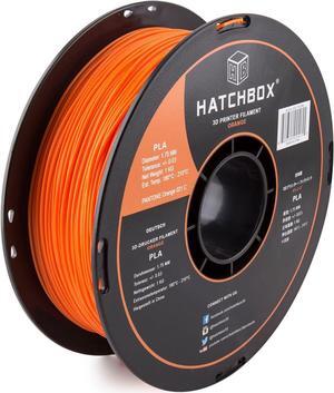 HATCHBOX 1.75mm Orange PLA 3D Printer Filament, 1 KG Spool, Dimensional Accuracy +/- 0.03 mm, 3D Printing Filament