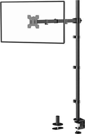 WALI Single Monitor Stand Desk Mount, 47.2 inch Tall Monitor Stand Fully Adjustable, Articulating Arm for Computer Screen up to 32 inch, 22lbs (M001XXL), Black