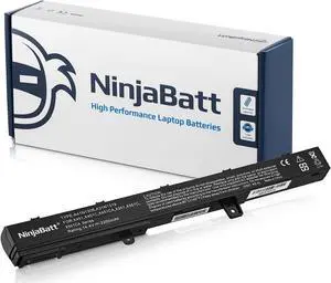 NinjaBatt Battery for Asus X551 X551M A31N1319 X551C A41N1308 X551MA D550 X551CA A31LJ91 X451 X451C 00B110-00250600 0B110-00250100 - High Performance [4 Cells/2200mAh/32wh], Welcome to consult