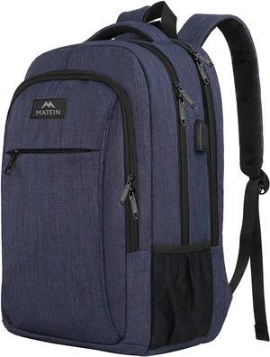Laptop Backpack Slim Travel Backpack with Laptop Compartment for Men Women College Daypack Gift Computer Bag fits 15.6 Inch Notebook Blue