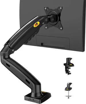 NB North Bayou Monitor Desk Mount Stand Full Motion Swivel Monitor Arm with Gas Spring for 17-30''Monitors(Within 4.4lbs to 19.8lbs) Computer Monitor Stand F80