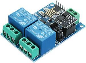 3pcs 5V ESP8266 Dual WiFi Relay Module Internet Of Things Smart Home Mobile APP Remote Switch - OEM