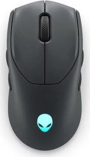 AW720M Tri-Mode Alienware  Wireless Gaming Mouse - 2.4GHz Wireless, Bluetooth 5.1, 26,000 DPI, 8-Fully Programmable Buttons, Magnetic Snap Charging Adapter USB-A to USB-C Cable --black