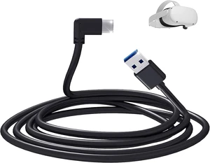 for Oculus Quest 2 Link Cable 13 Feet/ 4 Meters, High Speed Data Transfer USB 3.0 to USB Type-C Cable Compatible for Oculus Quest and Quest 2 to a Gaming PC (13ft, Black) for Oculus Quest 2 Link Cable 13 Feet/ 4 Meters, High Speed Data Transfer USB 3.0 to USB Type-C Cable Compatible for Oculus Quest and Quest 2 to a Gaming PC (13ft, Black)