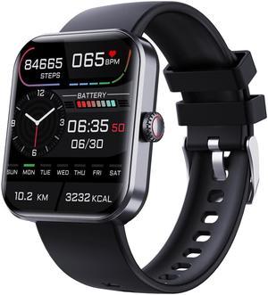 Blood Glucose Monitoring Smartwatch - Fitness Tracker with Blood Pressure, Blood Oxygen Tracking - Heart Rate Monitor | Calorie Step Counter Non-invasive Blood Glucose Test Sport Smart Watch