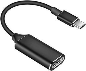 USB C to HDMI Adapter, USB-C(Type C/Thunderbolt 3) to HDMI Adapter for MacBook Pro/Air 2019/2018, iPad Pro 2018, Dell XPS 13/15, Surface Go/Pro 7 and More (Color: Black)