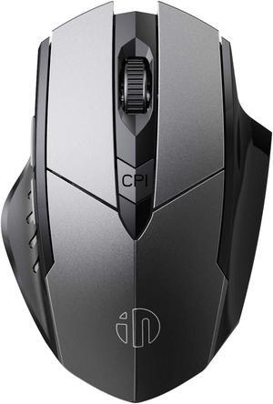 Wireless Bluetooth Mouse, Multi-Device Silent Rechargeable Bluetooth Wireless Mouse (Tri-Mode: BT 5.0/4.0+2.4G), 1600DPI Ergonomic Portable Mouse for Laptop PC Computer,Windows Mac OS