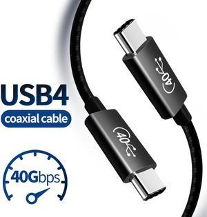 USB 4 Cable for Thunderbolt 4 Cable, 40Gbps 3.3ft/1M Cable 100W Charging Support 5K@60Hz Video, Compatible with Thunderbolt 4/3, External SSD, USB-C Docking Station, MacBook Pro, External SSD, eGpu