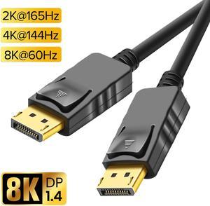 DisplayPort 1.4 Cable 16 feet / 5M ,8K 60Hz DP1.4 Cable, VESA Certified Display Port Cable, DP to DP 1.4 Cable Cord with [1440P@144Hz, 1080P@240Hz, 4K@120Hz, 8K@60Hz] & HDR HBR3 Support (16feet)