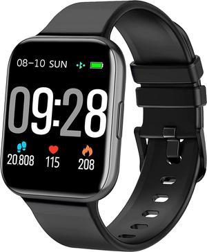 Smart Watch, 1.69'' Smartwatch for Android Phones and IOS Phones Compatible with iPhone Samsung, IP68 Waterproof Fitness Tracker with Heart Rate and Sleep Monitor Pedometer Smart Watches for Men Women