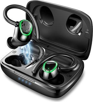 Ture Wireless Earbuds, Bluetooth 5.1 HiFi Stereo Wireless Headphones with Mic, In Ear Earphones 50H Playtime with USB-C Charging Case, IP7 Waterproof Wireless Headset for Sport, Work, Game