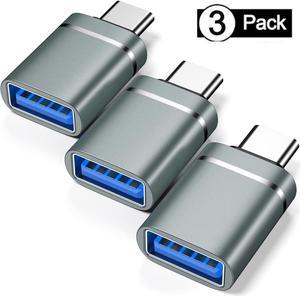 USB C to USB Adapter 3-Pack USB C Male to USB 3.0 Female Adapter Compatibllity for i-Mac 2021 for iPad Pro 2021 for MacBook Pro 2020 for Mac-Book Air 2020 and Other Type C or Thunderbolt 3 Devices