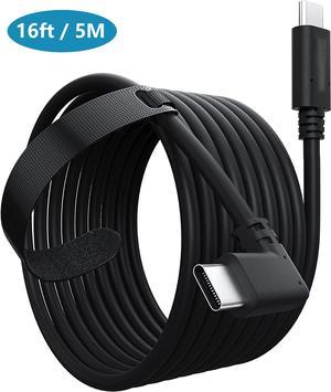 White 16.5ft (5M) Link Cable for Oculus Quest 2/3 Type-C to USB A Charging  Cord