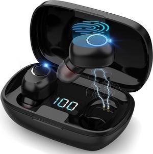 True Wireless Earbuds Ear Buds Wireless Bluetooth Earbuds with Microphone Touch Control Earbud  Full inEar Headphones for Workout Stereo Deep Bass IPX5 Waterproof Earbuds for IOS Android Phones