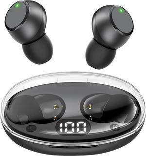 Ture Wireless Earbuds, Upgraded 5.3 Headphones with LED Power Display Charging Case IPX7 Waterproof Ear Buds in-Ear Earphones with Microphones for Android iOS Phones Computer Laptop Sport Music