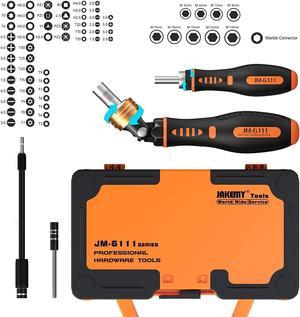 69 in 1 Household Ratchet Screwdriver Set, Precision Screwdriver Repair Tool Kit with 65 Magnetic Screw Driver Bits for Furniture Disassembling, Bike, Car, Computer Assembly, Electronic Devices