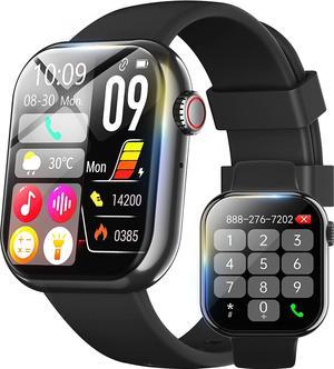 1.91'' Smart Watch for Men Women, Answer/Make Call, 50+ Sports Modes, Fitness Tracker with SpO2/Heart Rate/Sleep Monitor, Voice Assistant, Smartwatch for iPhone iOS Android, Step Calorie and More