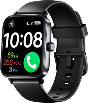Smart Watch HD Large Display, Smart Watches for Women Men with Clear Bluetooth Calls, 24/7 Health Monitoring, Fitness Tracking, Waterproof Fitness Tracker Watch for Android iOS  (Black)
