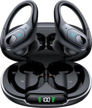 AUTYUE Bluetooth Headphones Wireless Earbuds 90H Playback Sport Ear Buds with LED Display Charging Case in Ear Sweatproof Running Earphones with Earhook for Workout iOS Android Cellphones