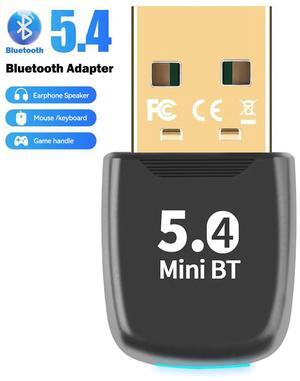 AUTYUE Upgraded Bluetooth 5.4 USB Adapter for PC Laptop, 20M Range Wireless Transmitter Dongle for Windows 11 10 8.1 7 Desktop Computer Bluetooth Headset Speaker Keyboard Mice Printer, Plug & Play