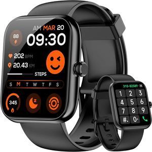 AUTYUE Smart Watch for Men Women, Alexa Built-in Fitness Tracker with Call Function & 1.83" HD Touchscreen, Heart Rate/Sleep Monitor, 100 Sport Modes, IP68 Waterproof, iOS Android Compatible