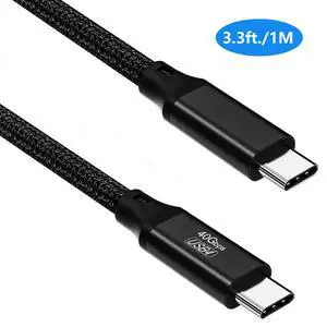 AUTYUE USB C to USB C Cable 3.3ft/1M, Braided USB 4 Cable, 8K HD Display, 40 Gbps Data Transfer, 240W USB-C Charging Cable for Thunderbolt 3/4, MacBook Pro, Type-C Laptop, Hub, Docking, and More. AUTYUE USB C to USB C Cable 3.3ft/1M, Braided USB 4 Cable, 8K HD Display, 40 Gbps Data Transfer, 240W USB-C Charging Cable for Thunderbolt 3/4, MacBook Pro, Type-C Laptop, Hub, Docking, and More.