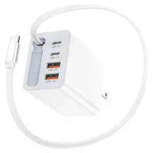 AUTYUE 5-in-1 Retractable Wall Charger, 40W Retractable USB C Charger Wall Plug | 5-Ports USB C Charger Block with Retractable Cable,Fast Charging Foldable Block for iPhone 17/16/15, Android Phones.. AUTYUE 5-in-1 Retractable Wall Charger, 40W Retractable USB C Charger Wall Plug | 5-Ports USB C Charger Block with Retractable Cable,Fast Charging Foldable Block for iPhone 17/16/15, Android Phones..