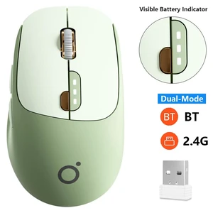 AUTYUE Dual-Mode Bluetooth Wireless Mouse with Visible Battery Indicator - Green
Bluetooth 5.0 & 2.4G, Silent Click, 500mAh Type-C Rechargeable, 1600 DPI, Portable for for Mac iPad Windows Office AUTYUE Dual-Mode Bluetooth Wireless Mouse with Visible Battery Indicator - Green
Bluetooth 5.0 & 2.4G, Silent Click, 500mAh Type-C Rechargeable, 1600 DPI, Portable for for Mac iPad Windows Office