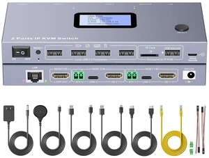 AUTYUE ONE-KVM 4K Remote KVM Switch Over IP, Remotely Switch & Control 2 Computers
HDMI IP KVM Switch 2 Computers Over Internet, ATX Power Control, ZeroTier,TF Card,Webcam,Wake, Install OS Via BIOS AUTYUE ONE-KVM 4K Remote KVM Switch Over IP, Remotely Switch & Control 2 Computers
HDMI IP KVM Switch 2 Computers Over Internet, ATX Power Control, ZeroTier,TF Card,Webcam,Wake, Install OS Via BIOS