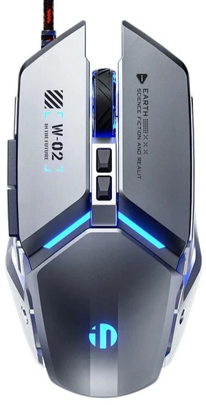 AUTYUE Gaming Mouse, USB Wired Gaming Mice, Silent Competition Mouse New Metal Style 6-Buttons, Silent Click Mouse, with backlight, Macro Programming 8800DPI Wired Gaming Mouse for Computers (Gray) AUTYUE Gaming Mouse, USB Wired Gaming Mice, Silent Competition Mouse New Metal Style 6-Buttons, Silent Click Mouse, with backlight, Macro Programming 8800DPI Wired Gaming Mouse for Computers (Gray)