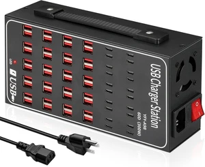 AUTYUE Multiple USB Charging Station, 60 Ports USB (40 USB A & 20 USB C Port), 300W (60A) Fast USB Charger Station with Power Switch, Desktop USB C Charger Block Compatible with Phone iPad Tablet.. AUTYUE Multiple USB Charging Station, 60 Ports USB (40 USB A & 20 USB C Port), 300W (60A) Fast USB Charger Station with Power Switch, Desktop USB C Charger Block Compatible with Phone iPad Tablet..