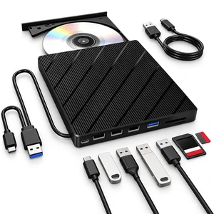 AUTYUE External CD DVD Drive for Laptop, 8 in 1 Portable Disc Reader Burner
External CD DVD Drive, USB 3.0 & Type-C Optical Disc Drive CD ROM DVD Player Rewriter with Multiple Ports for Windows/MacOS AUTYUE External CD DVD Drive for Laptop, 8 in 1 Portable Disc Reader Burner
External CD DVD Drive, USB 3.0 & Type-C Optical Disc Drive CD ROM DVD Player Rewriter with Multiple Ports for Windows/MacOS