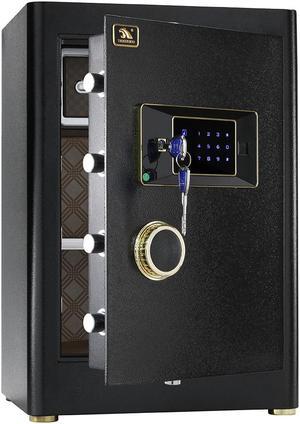 TIGERKING Security Home Safe, Safe Box- Black 2.05 Cubic Feet